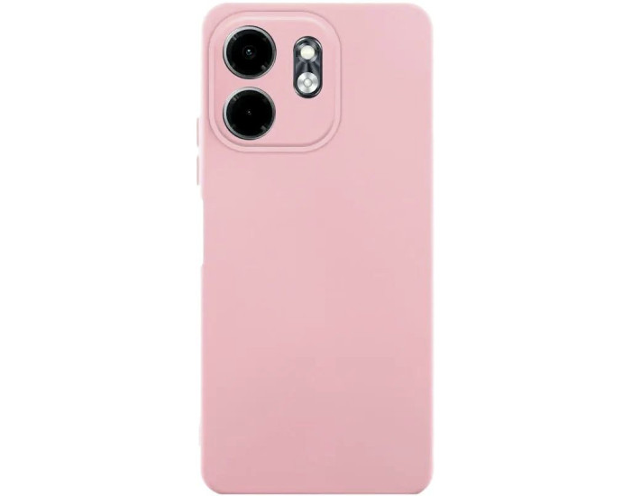 Чехол-силикон GETMAN Liquid Silk Full Camera Infinix Smart 9 4G /Hot 50i, пастельно-розовый
