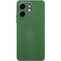 Чехол-силикон GETMAN Liquid Silk Full Camera Infinix Smart 9 4G /Hot 50i, темно-зеленый