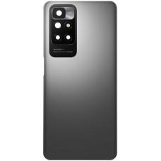 Задняя крышка для Xiaomi Redmi 10 /Redmi 10 2022 /Redmi 10 Prime /Redmi 10 Prime 2022 (Серый / Carbon Gray) со стеклом камеры, оригинал