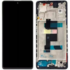 Дисплей с сенсорным экраном (модуль) Xiaomi Redmi Note 12 Pro 5G /Poco X5 Pro 5G, черный с рамкой, оригинал
