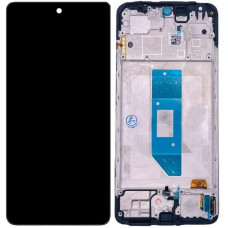 Дисплей с сенсорным экраном (модуль) Xiaomi Redmi Note 14 4G (Global 159,58mm) черный с рамкой, оригинал