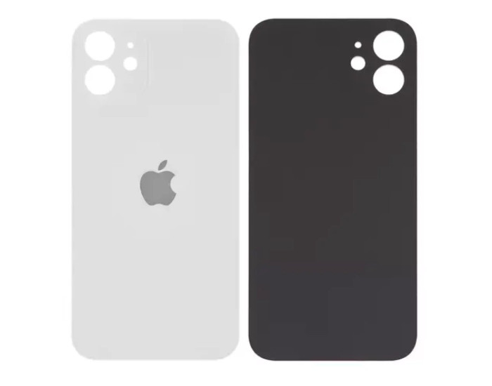 Задняя панель корпуса для iPhone 12 Mini, белая (Big Hole) оригинал