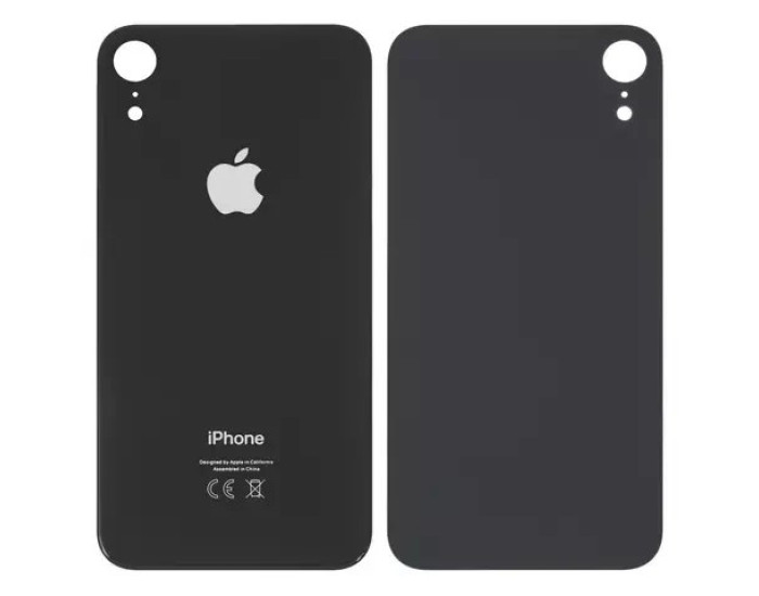 Задняя панель корпуса для iPhone XR, черный (Big Hole) оригинал