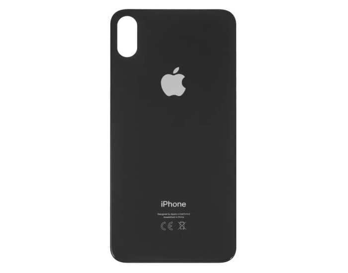 Задняя панель корпуса для iPhone XS Max, Space Grey (Big Hole) оригинал