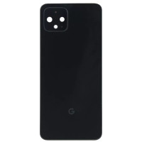 Задня панель корпуси для Google Pixel 4, з склом камери, чорна, оригінал