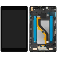 Дисплей с сенсорным экраном (модуль) Samsung T290 Wi-Fi Galaxy Tab A 8.0, черный с рамкой, оригинал