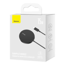Беспроводная зарядка Baseus Simple Mini 3 Magnetic 15W (CCJJ040001) Black