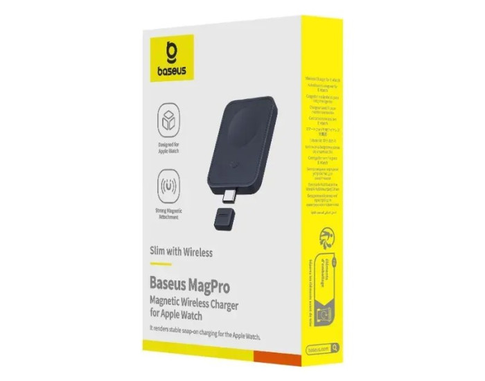 Беспроводная зарядка Baseus MagPro Magnetic Wireless Charger for E-Watch 2.5W, Black (P10264106123-00)