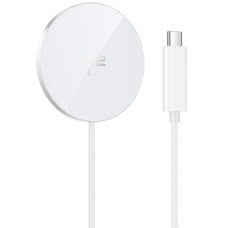 Бездротове зарядка Hoco CW63 Fast Qi2 Magnetic wireless fast charger, White