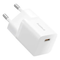 Мережеве зарядний пристрій Baseus GaN5 Fast Charger (mini) 1C 25W з кабелем Type-C to Type-C (P10110909213) (White)