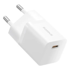 Мережеве зарядний пристрій Baseus GaN5 Fast Charger (mini) 1C 25W з кабелем Type-C to Type-C (P10110909213) (White)