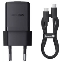 Мережеве зарядний пристрій Baseus Palm Type-C 30W + Cable Type-C to Type-C (P10111605113-01) Black