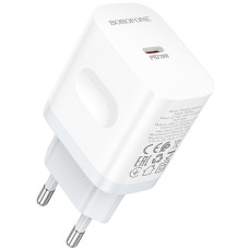 Мережеве зарядний пристрій Borofone BA99A Breeze PD20W White