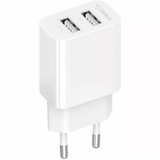 Мережеве зарядний пристрій Gelius Simple GP-HC059 (2.4A/2 USB) White