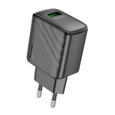 Мережеве зарядний пристрій Hoco CS21A Rich Single Port (QC3.0) Charger Black