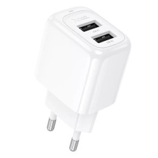 Мережеве зарядний пристрій Hoco CS51A Surplus (2USB/2.4A) White