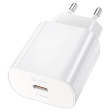 Мережеве зарядний пристрій Hoco N22 Jetta (1USB-C/PD25W) White