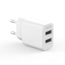 Мережеве зарядний пристрій XO L109 (2USB-A 2.4A) White