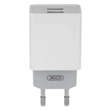 Мережеве зарядний пристрій XO L65EU (2USB/2.4A) White