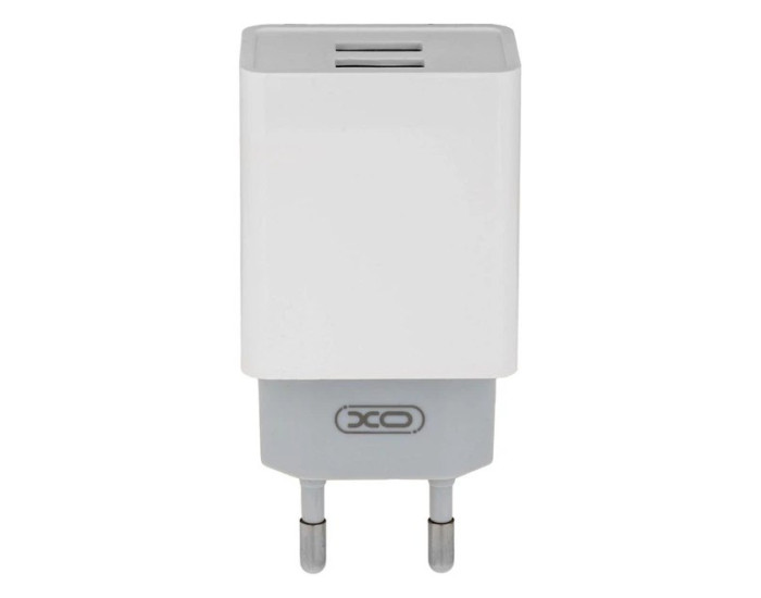 Мережеве зарядний пристрій XO L65EU (2USB/2.4A) White