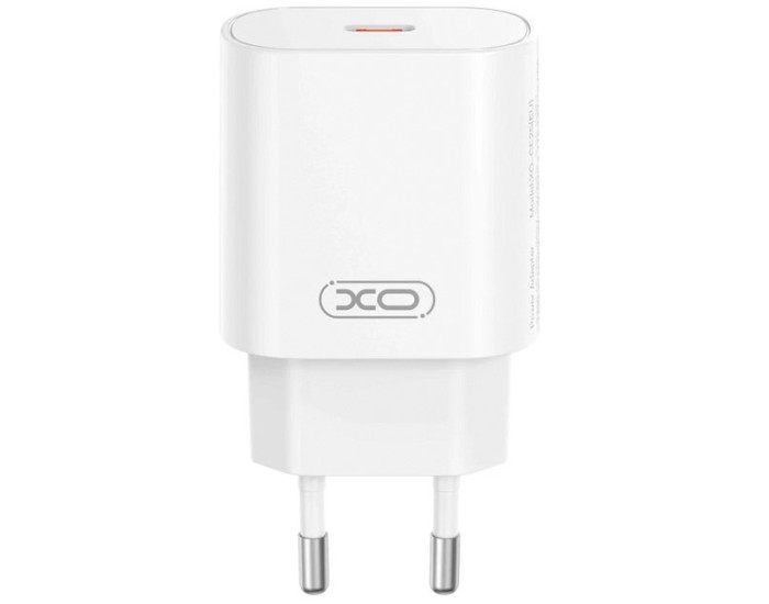 Мережеве зарядний пристрій XO CE25 (PD25W/USB-C) Білий