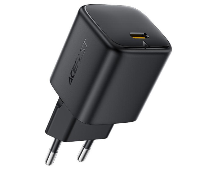 Мережеве зарядний пристрій Acefast A134 PD67W GaN (1USB-C) Black
