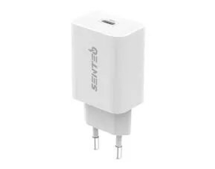 Мережеве зарядний пристрій SENTEO Z-13 USB-C 3A PD 25W (1Port) (white)