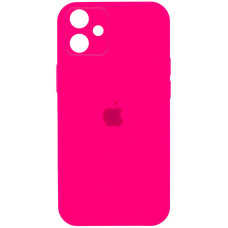 Чехол-силикон оригинал Square Cover Soft Matte Full Camera iPhone 11, Hot pink