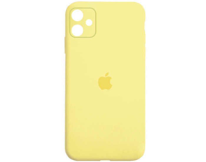 Чехол-силикон оригинал Square Cover Soft Matte Full Camera iPhone 11, Yellow