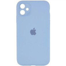 Чехол-силикон оригинал Square Cover Soft Matte Full Camera iPhone 11 (Голубой / Lilac Blue)