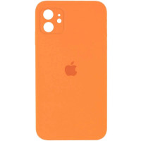 Чехол-силикон оригинал Square Cover Soft Matte Full Camera iPhone 11, Orange