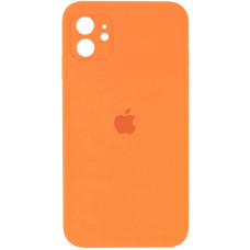 Чехол-силикон оригинал Square Cover Soft Matte Full Camera iPhone 11, Orange