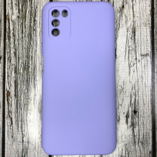 Чехол-силикон Aspor Xiaomi Poco M3 с микрофиброй, фиолетовый