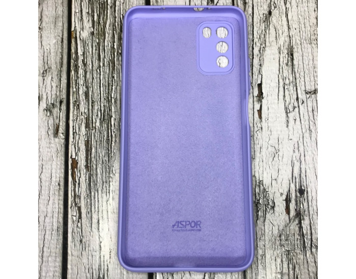 Чехол-силикон Aspor Xiaomi Poco M3 с микрофиброй, фиолетовый