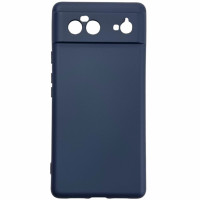 Чохол-силікон Getman Liquid Silk Full Camera Google Pixel 6 Темно-синій