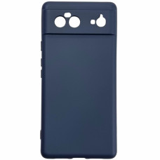 Чехол-силикон Getman Liquid Silk Full Camera Google Pixel 6 Темно-синий
