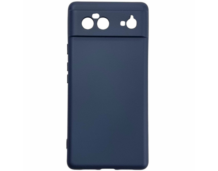 Чехол-силикон Getman Liquid Silk Full Camera Google Pixel 6 Темно-синий
