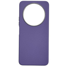 Чехол-кожаный Leather Case Metal Buttons Xiaomi Redmi 14C /Redmi A4 /Poco C75 Сиреневый