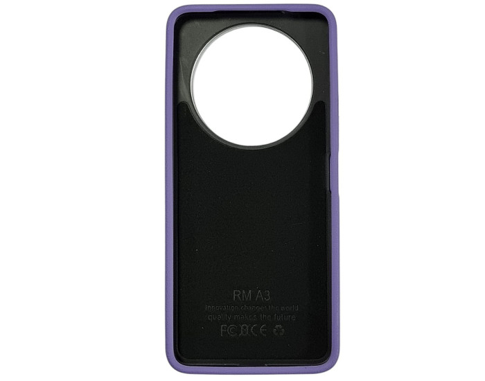Чехол-кожаный Leather Case Metal Buttons Xiaomi Redmi 14C /Redmi A4 /Poco C75 Сиреневый