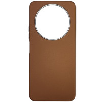 Чохол-шкіряний Leather Case Metal Buttons Xiaomi Redmi 14C /Redmi A4 /Poco C75 Коричневий