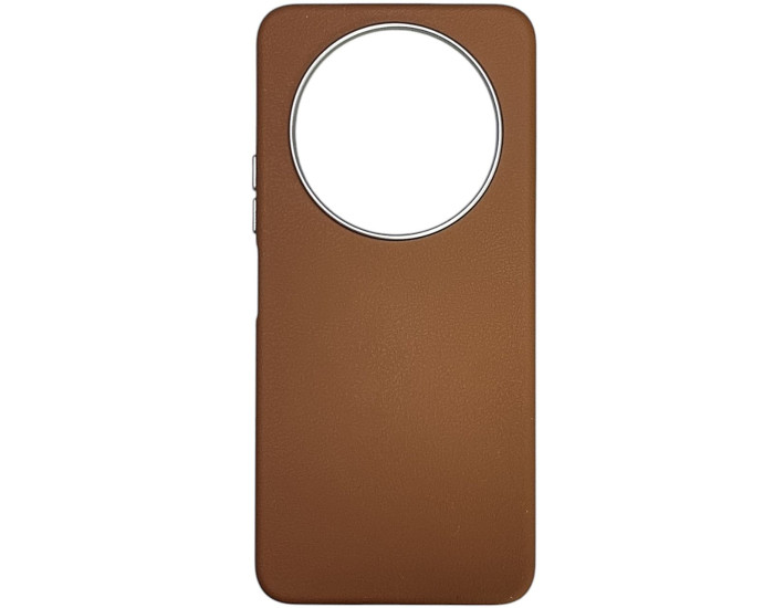 Чехол-кожаный Leather Case Metal Buttons Xiaomi Redmi 14C /Redmi A4 /Poco C75 Коричневый