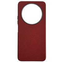 Чехол-кожаный Leather Case Metal Buttons Xiaomi Redmi 14C /Redmi A4 /Poco C75 Марсала