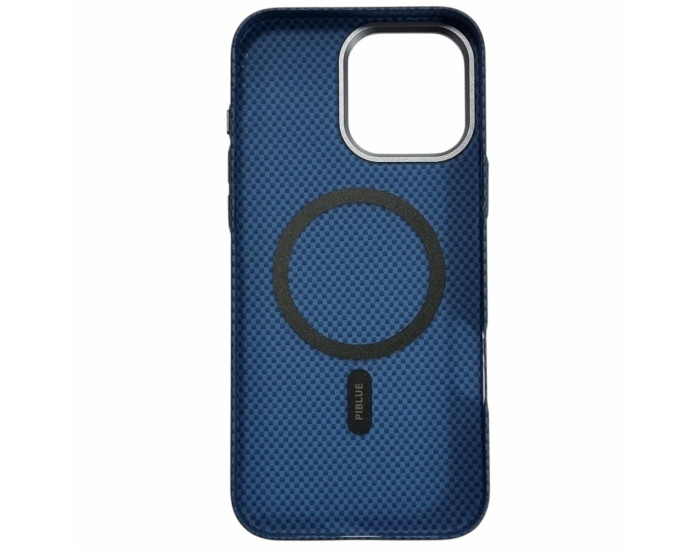 Чехол-силикон Piblue Magentic MagSafe (PL-99) Carbon iPhone 16 Pro синий