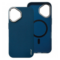 Чохол-силікон Piblue Magentic MagSafe (PL-99) Carbon iPhone 16, синій
