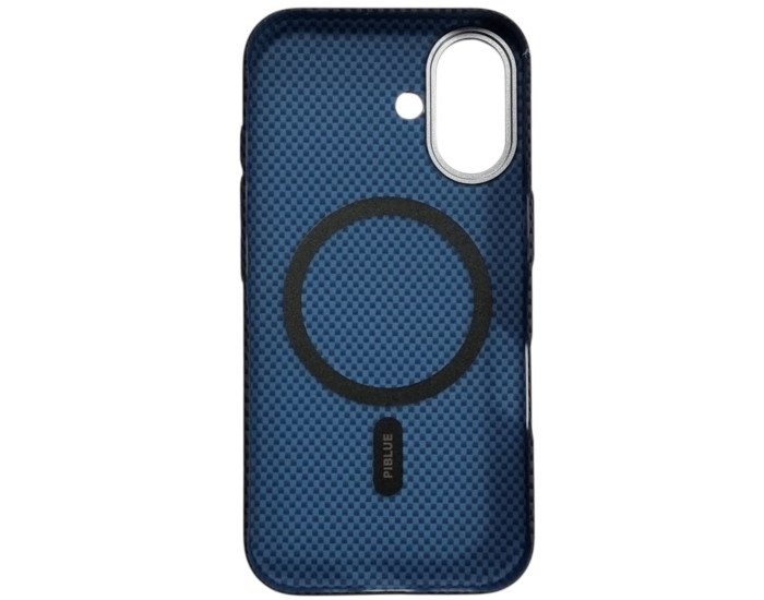 Чехол-силикон Piblue Magentic MagSafe (PL-99) Carbon iPhone 16 черный