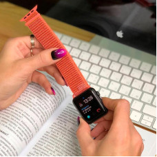Ремешок для Apple Watch Nylon Loop Series 38/40/41/42mm (Оранжевый / Orange)