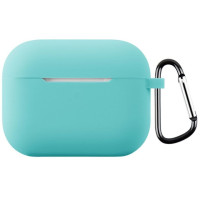 Чохол для AirPods Pro 3 (+ карабін) бірюзовий