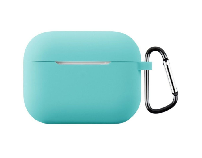 Чохол для AirPods Pro 3 (+ карабін) бірюзовий