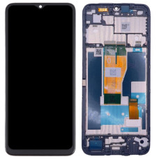Дисплей с сенсорным экраном (модуль) Realme C30 /C30s /C33 /Narzo 50i Prime, черный с рамкой, оригинал