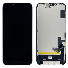 Дисплей з сенсорним екраном (модуль) iPhone 14, чорний OLED (Soft) JCID (діагностований)